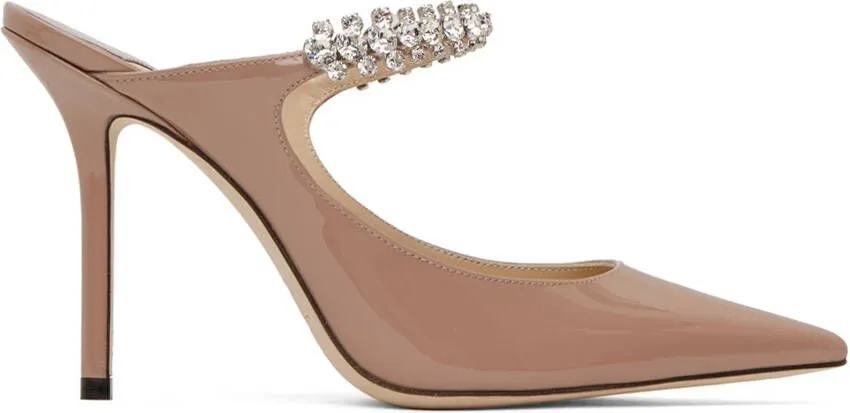 Jimmy Choo Beige Bing 100 Heels