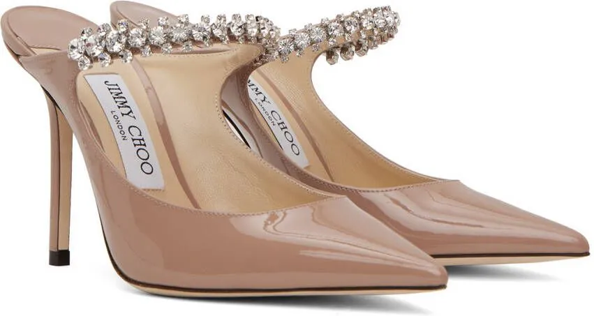 Jimmy Choo Beige Bing 100 Heels