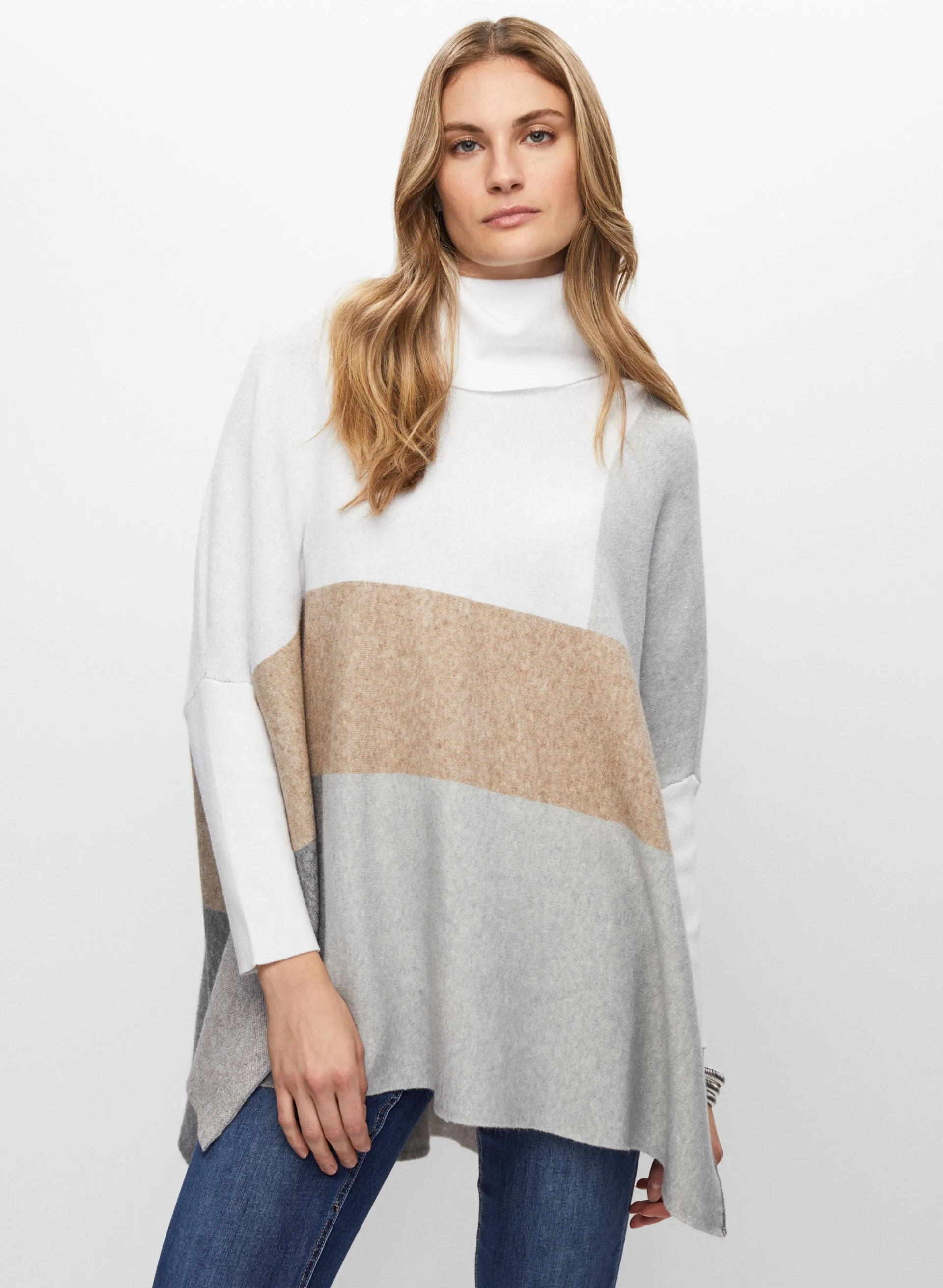 Joseph Ribkoff - Colour Block Tunic Sweater