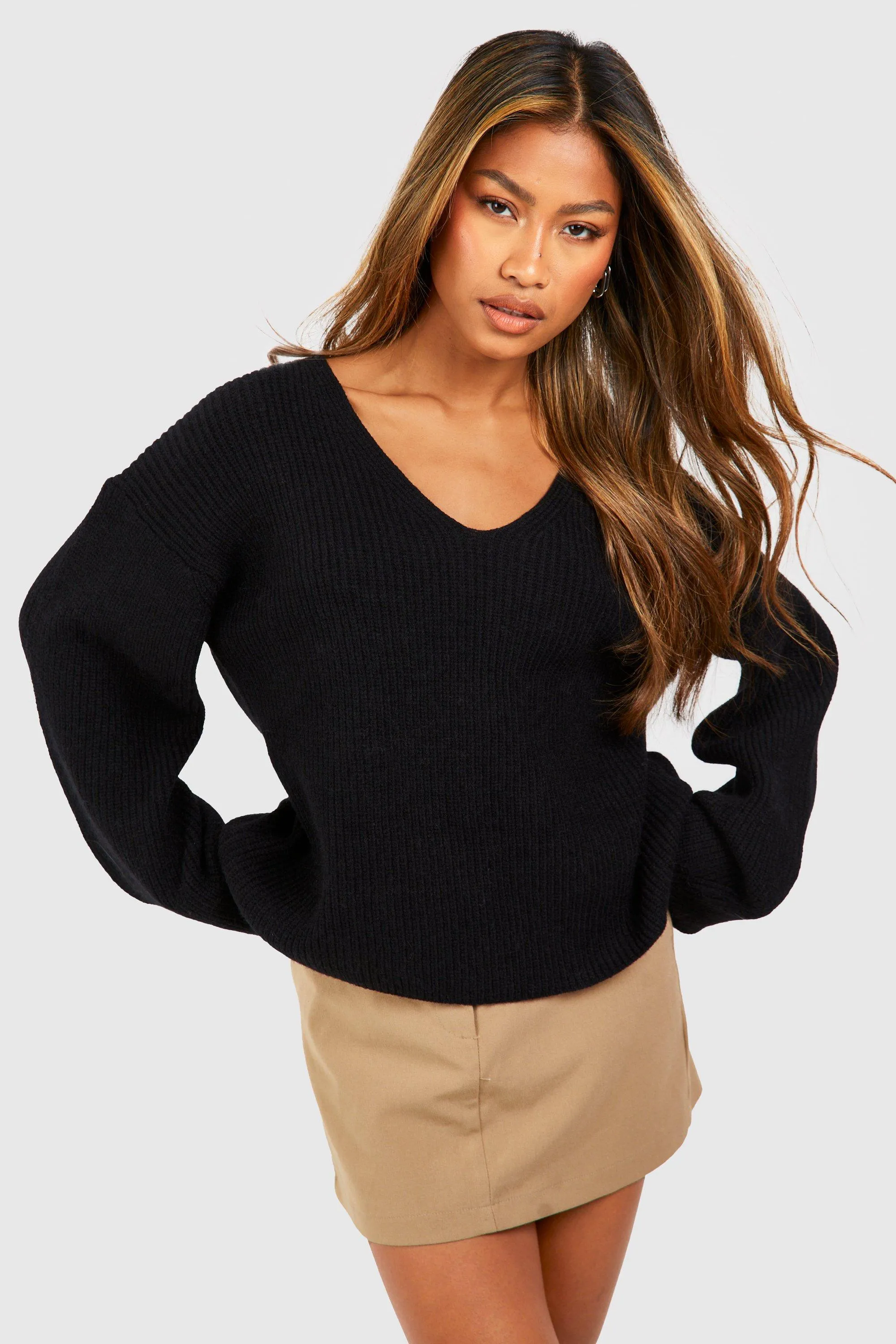 Jumpers & Cardigans | Soft V Neck Jumper | boohoo