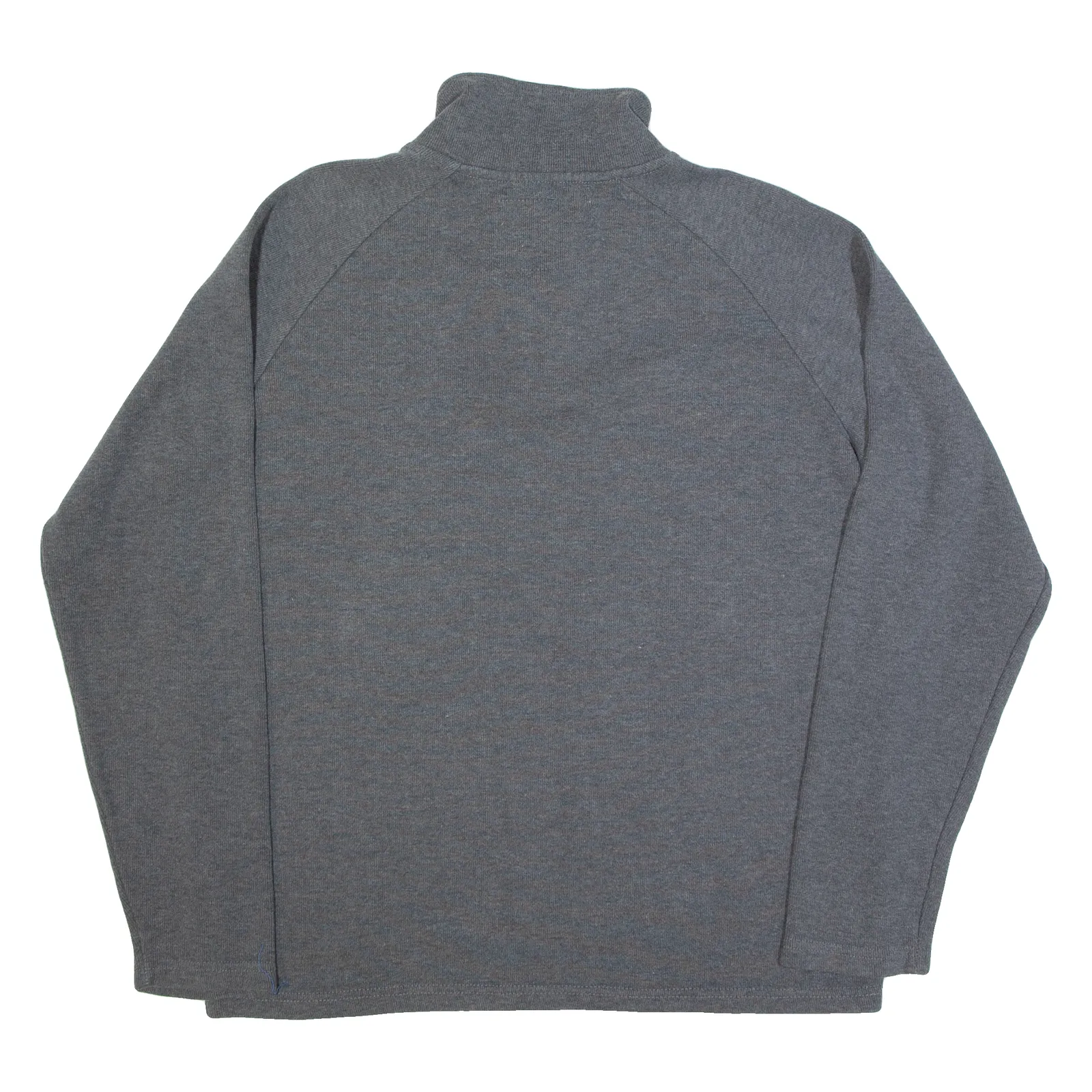 KANGOL Mens Jumper Grey Button Neck Tight Knit M