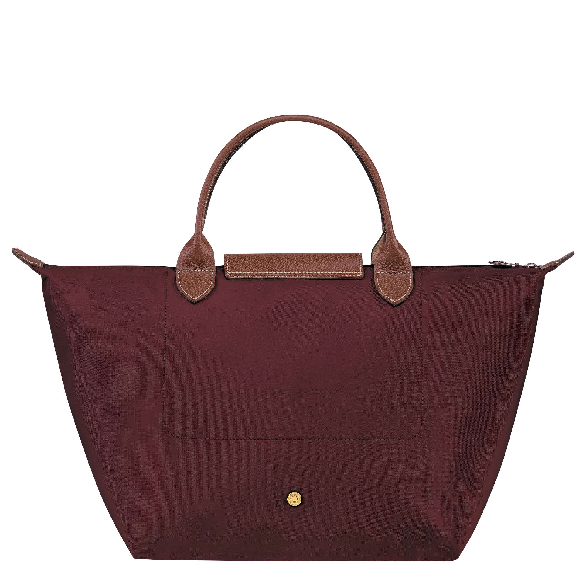 Le Pliage Original M Handbag Burgundy - Recycled canvas