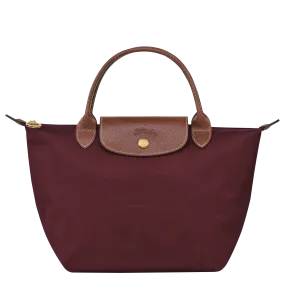 Le Pliage Original S Handbag Burgundy - Recycled canvas