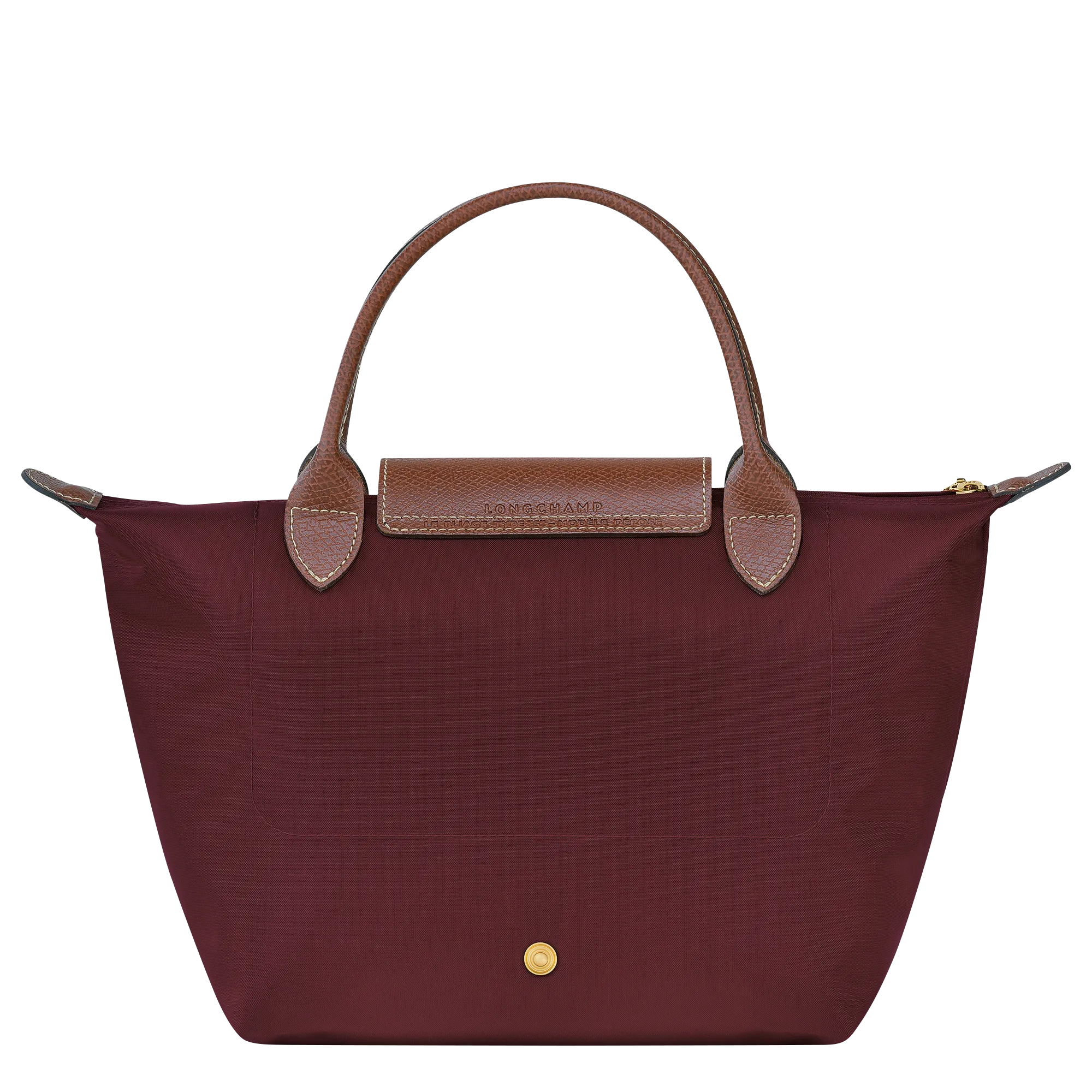 Le Pliage Original S Handbag Burgundy - Recycled canvas