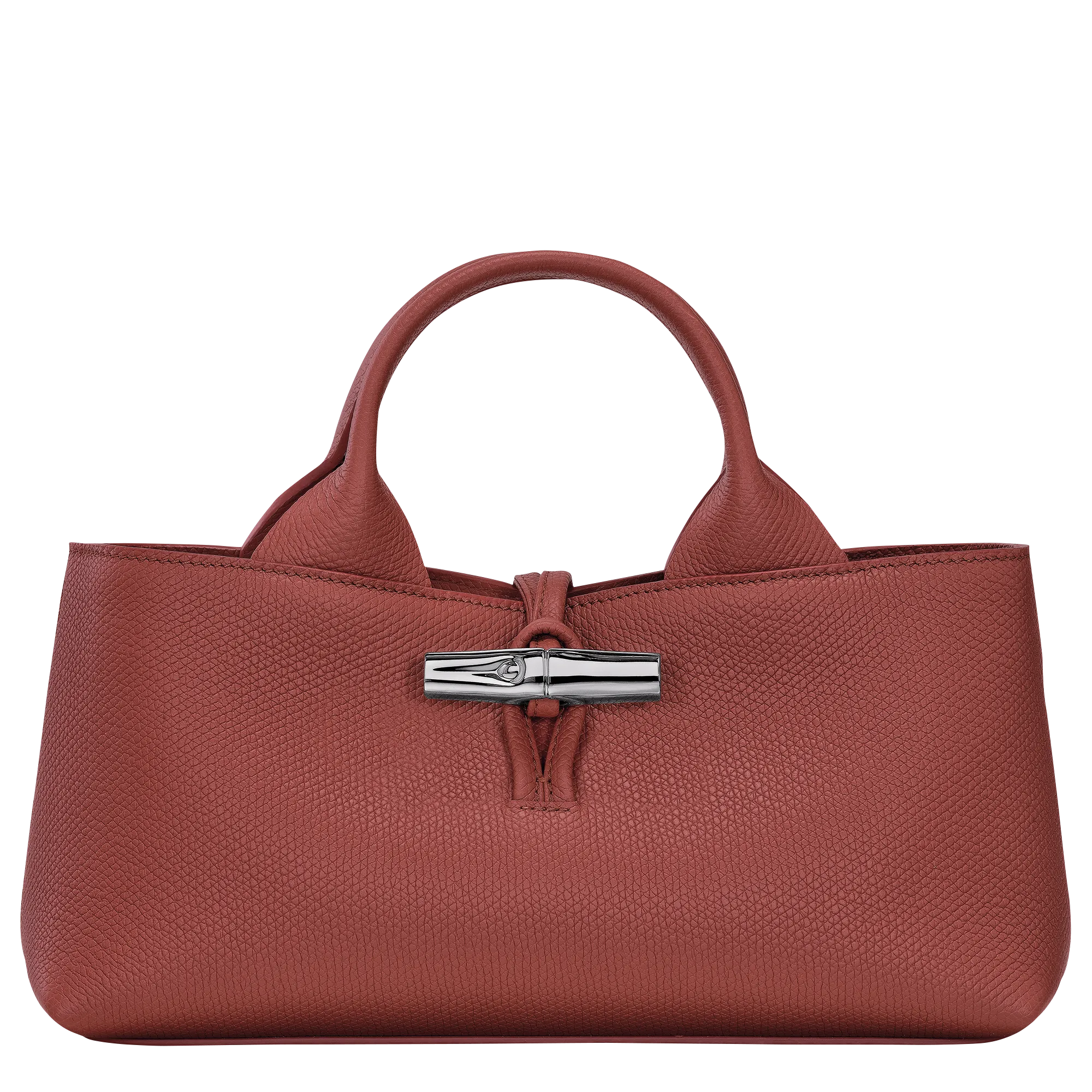 Le Roseau S Handbag Chestnut - Leather