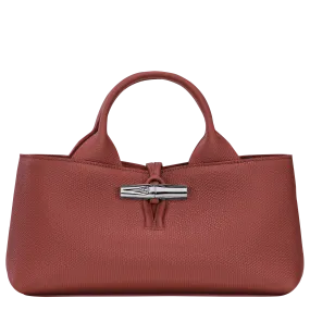 Le Roseau S Handbag Chestnut - Leather