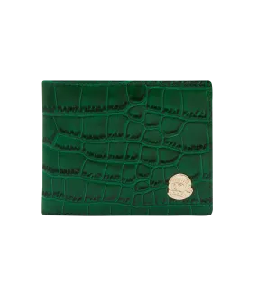 LEATHER WALLET - GREEN/ORANGE