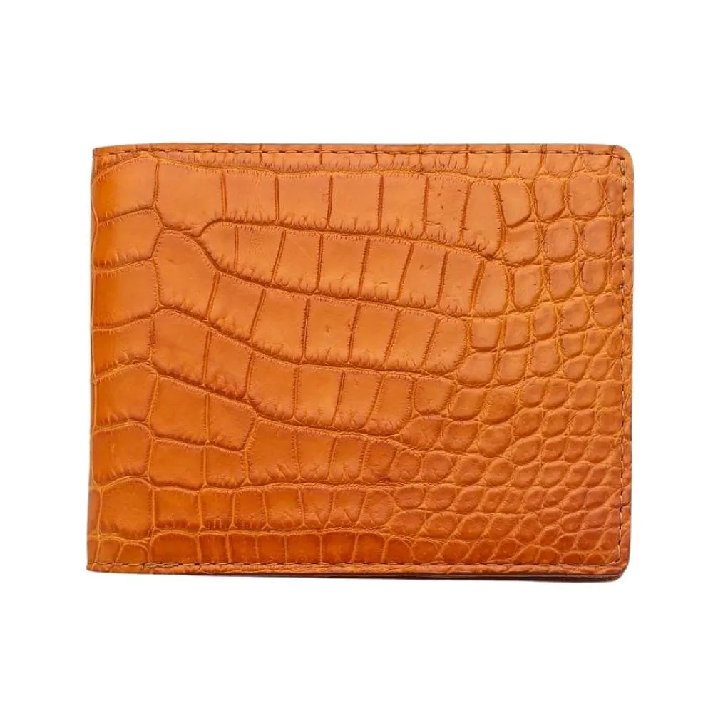 Light Brown Crocodile Mens Wallet