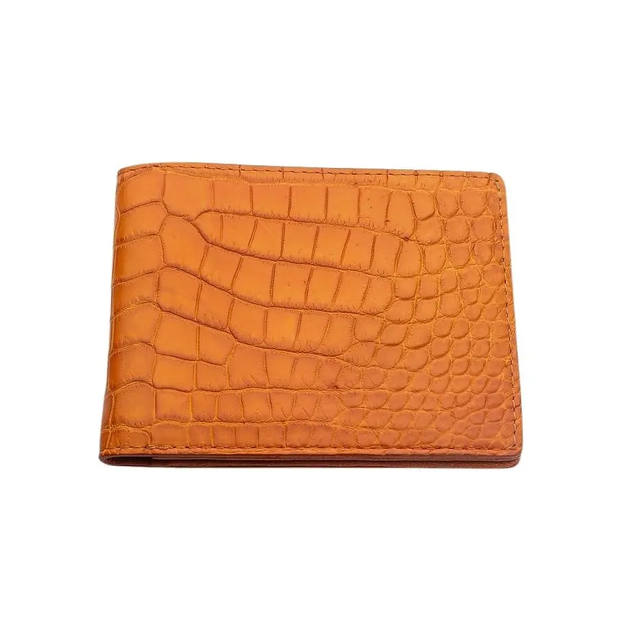 Light Brown Crocodile Mens Wallet