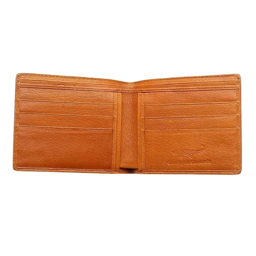 Light Brown Crocodile Mens Wallet