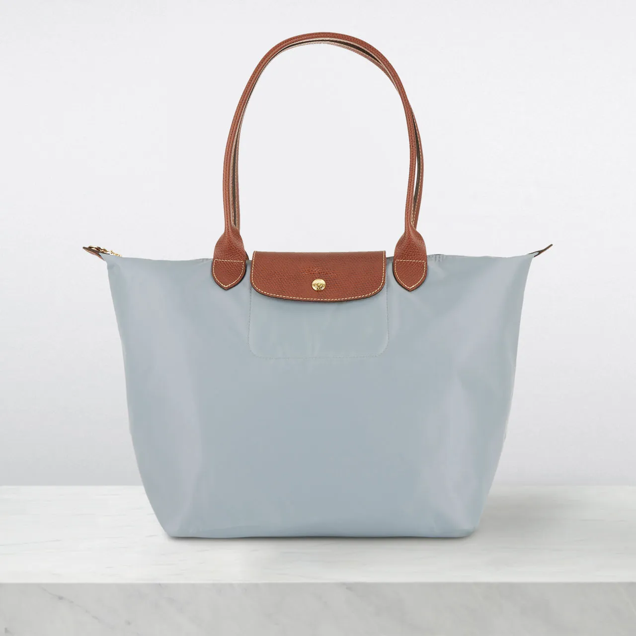 LONGCHAMP The Sustainable Edit Le Pliage Original Large Tote Bag - Acier