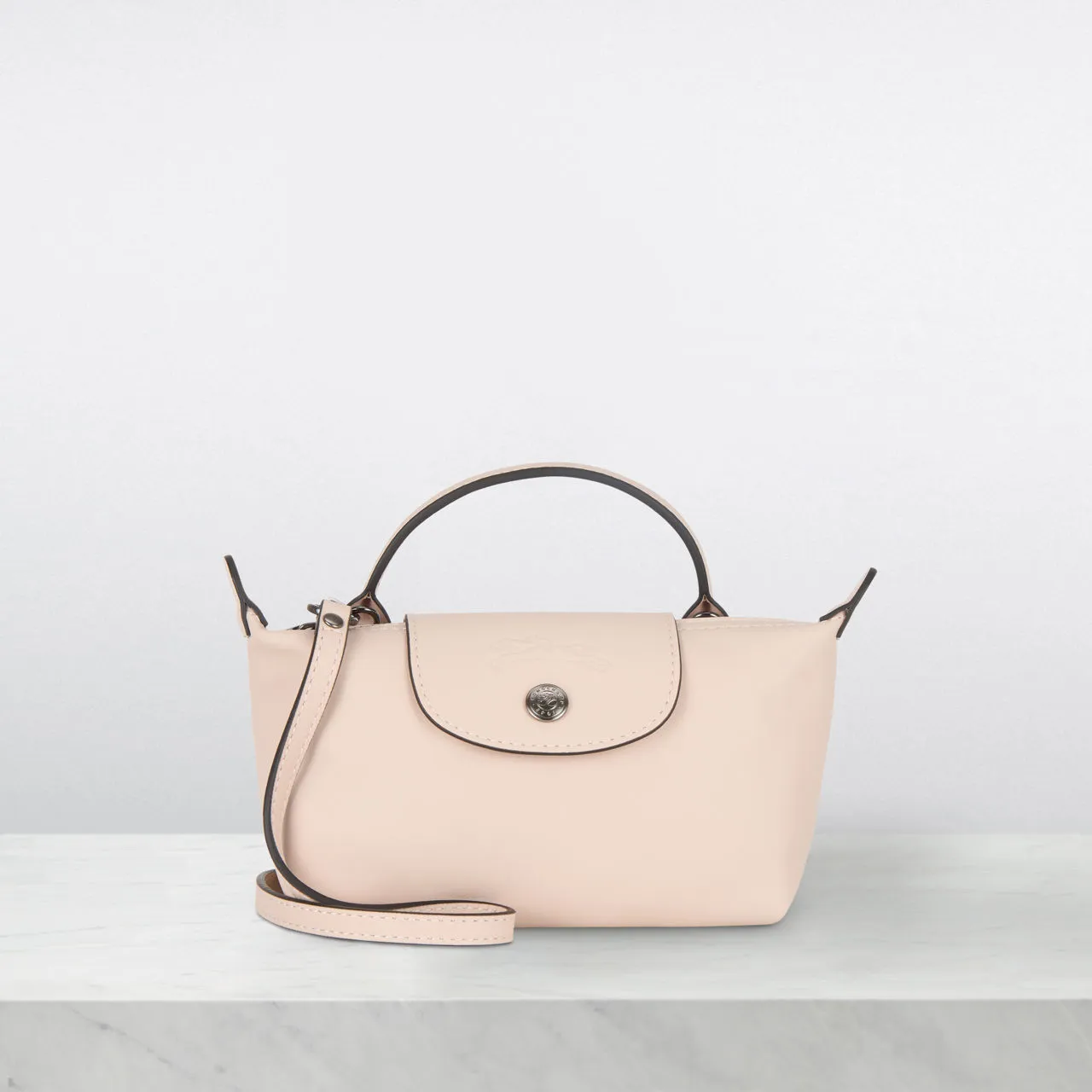 LONGCHAMP The Sustainable Edit Pliage Xtra XS Pouch Crossbody Bag - Nude