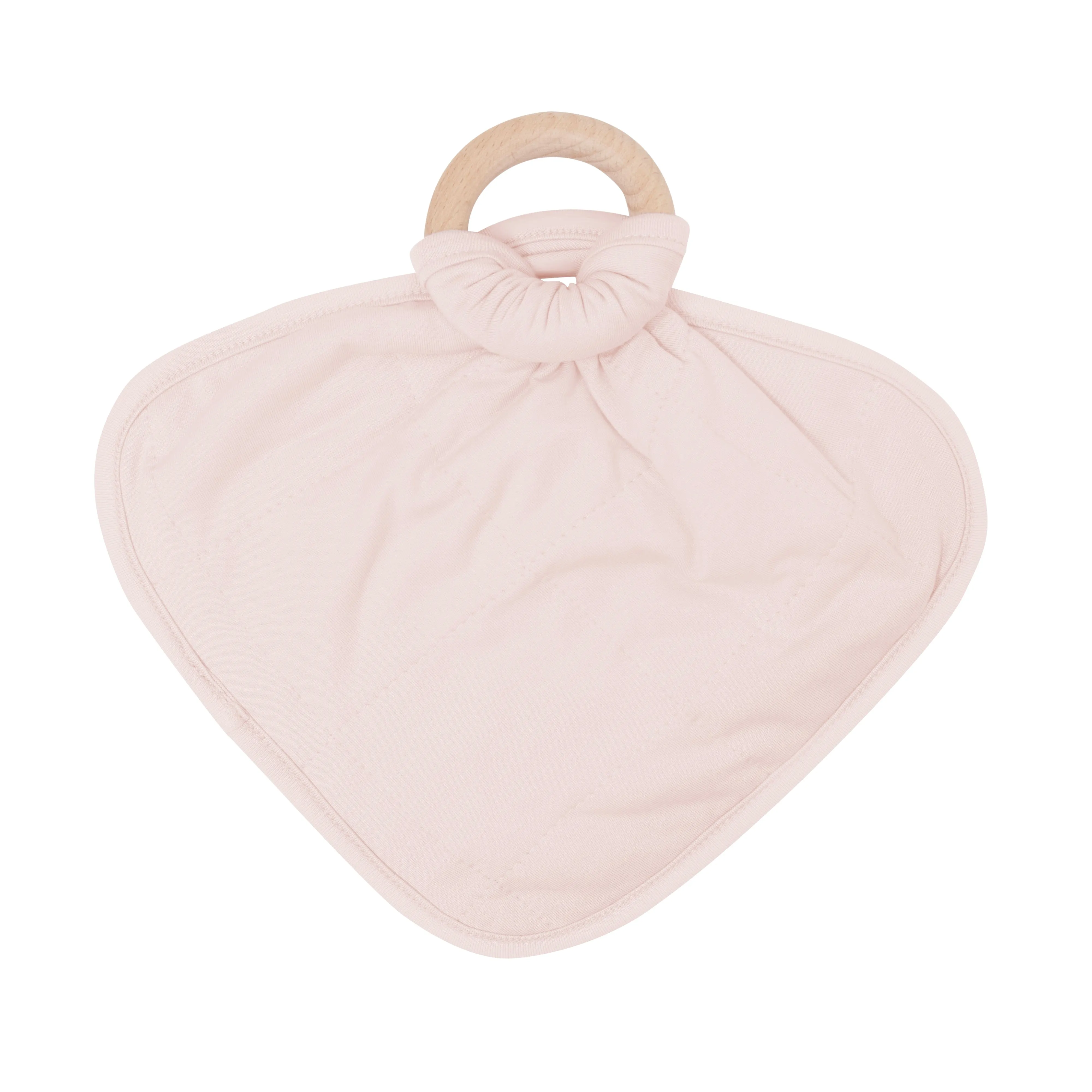 Lovey in Blush with Removable Wooden Teething Ring