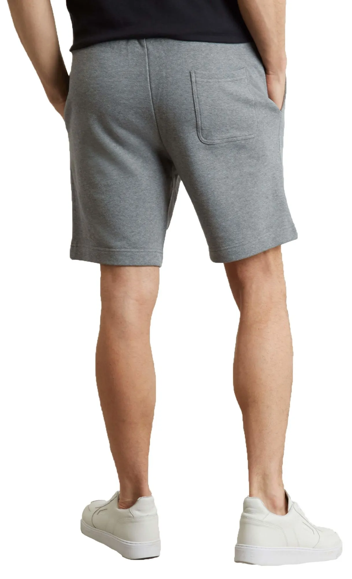 Lyle & Scott Plain Jog Sweat Shorts Mid Grey Marl