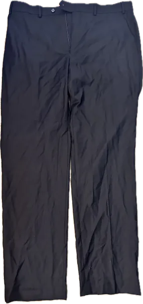 MAD MEN: Don's Vintage Polo Black Flat Front Pants (36)