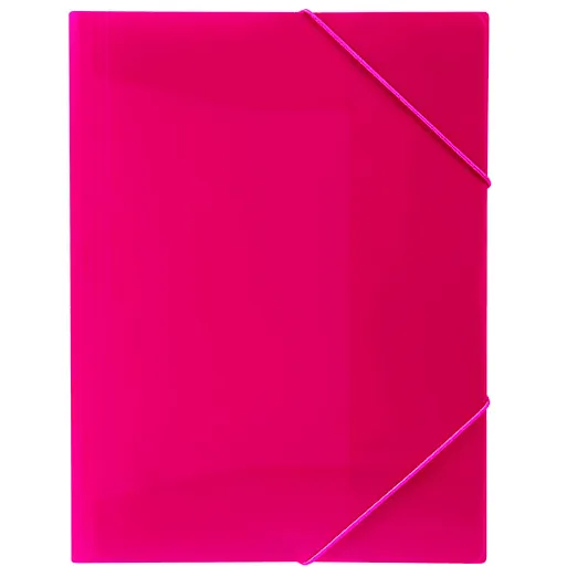 Marbig Document File Wallet Folder Elastic Strap A4 Pink 12 Pack