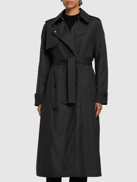 Moncler   Barbetane tech down trench coat 