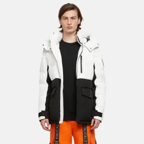 Moose Knuckles White Black Dugald 2.0 Jacket