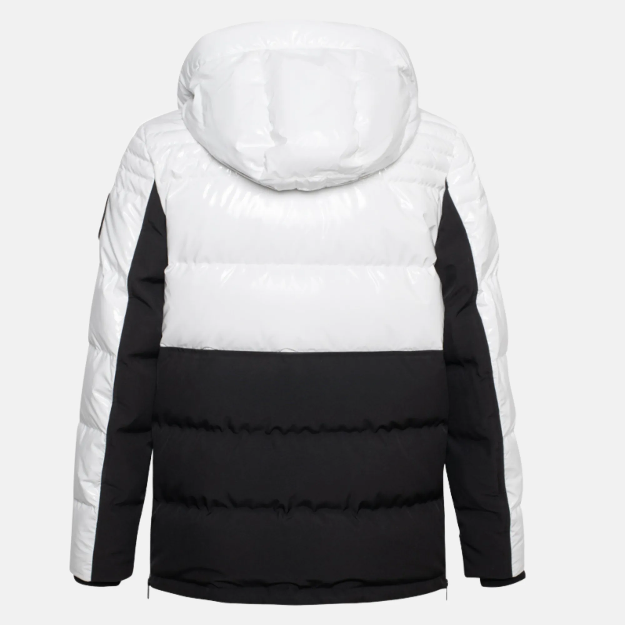 Moose Knuckles White Black Dugald 2.0 Jacket