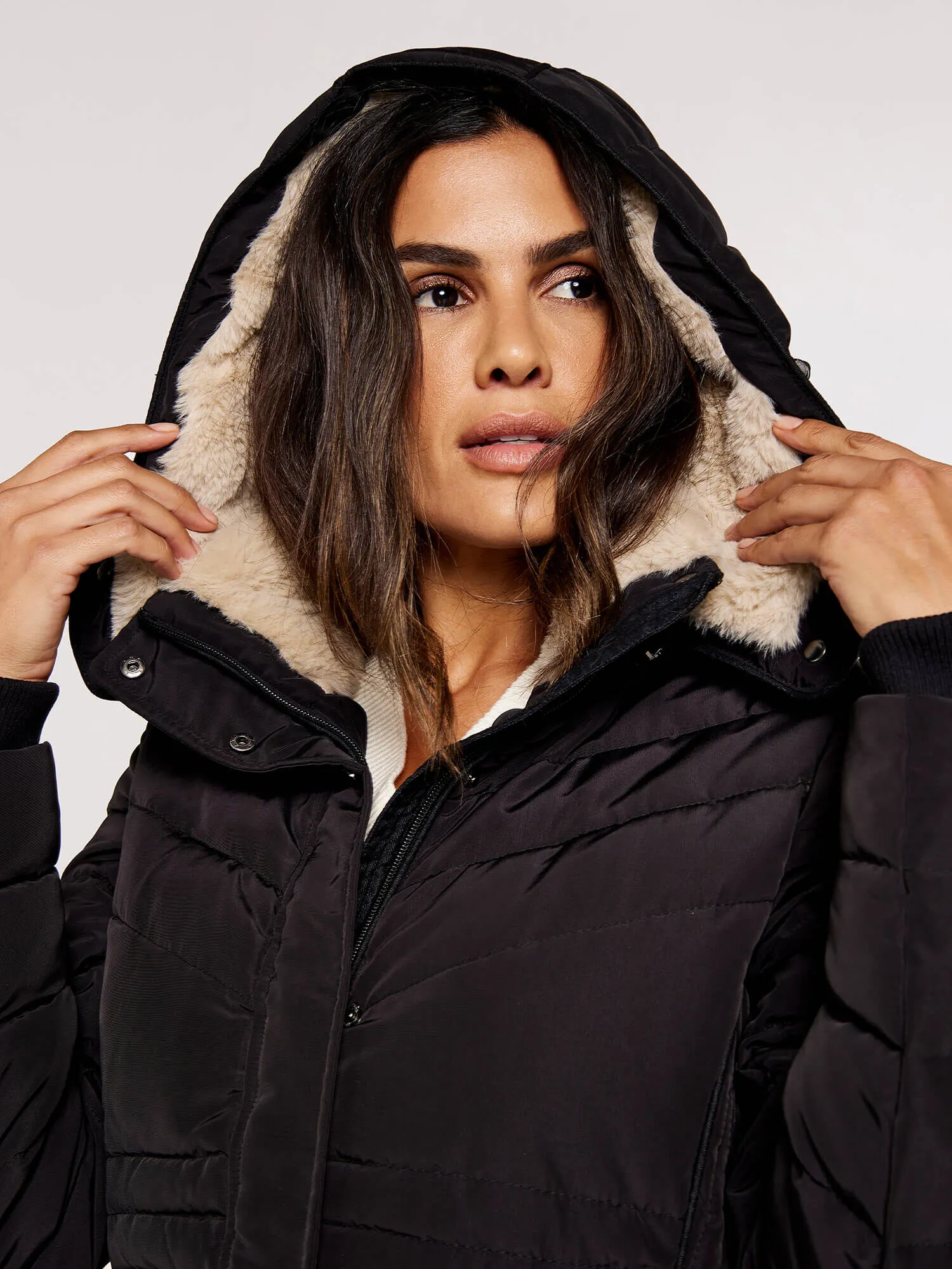 Multi-panel Puffer Coat | Apricot Clothing