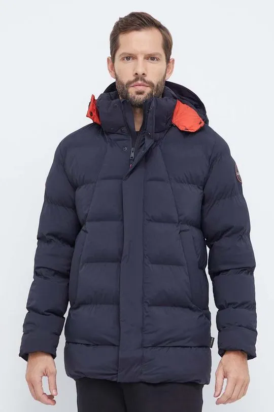 Napapijri jacket men's navy blue color