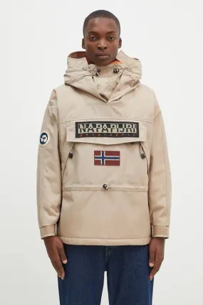 Napapijri jacket Skidoo 1990 men's beige color NP0A4IK5N1N1