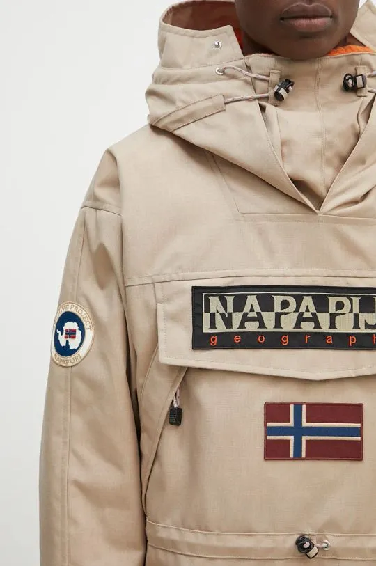 Napapijri jacket Skidoo 1990 men's beige color NP0A4IK5N1N1