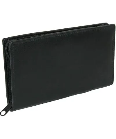 Paul & Taylor Leather Zippered Checkbook Cover and Wallet