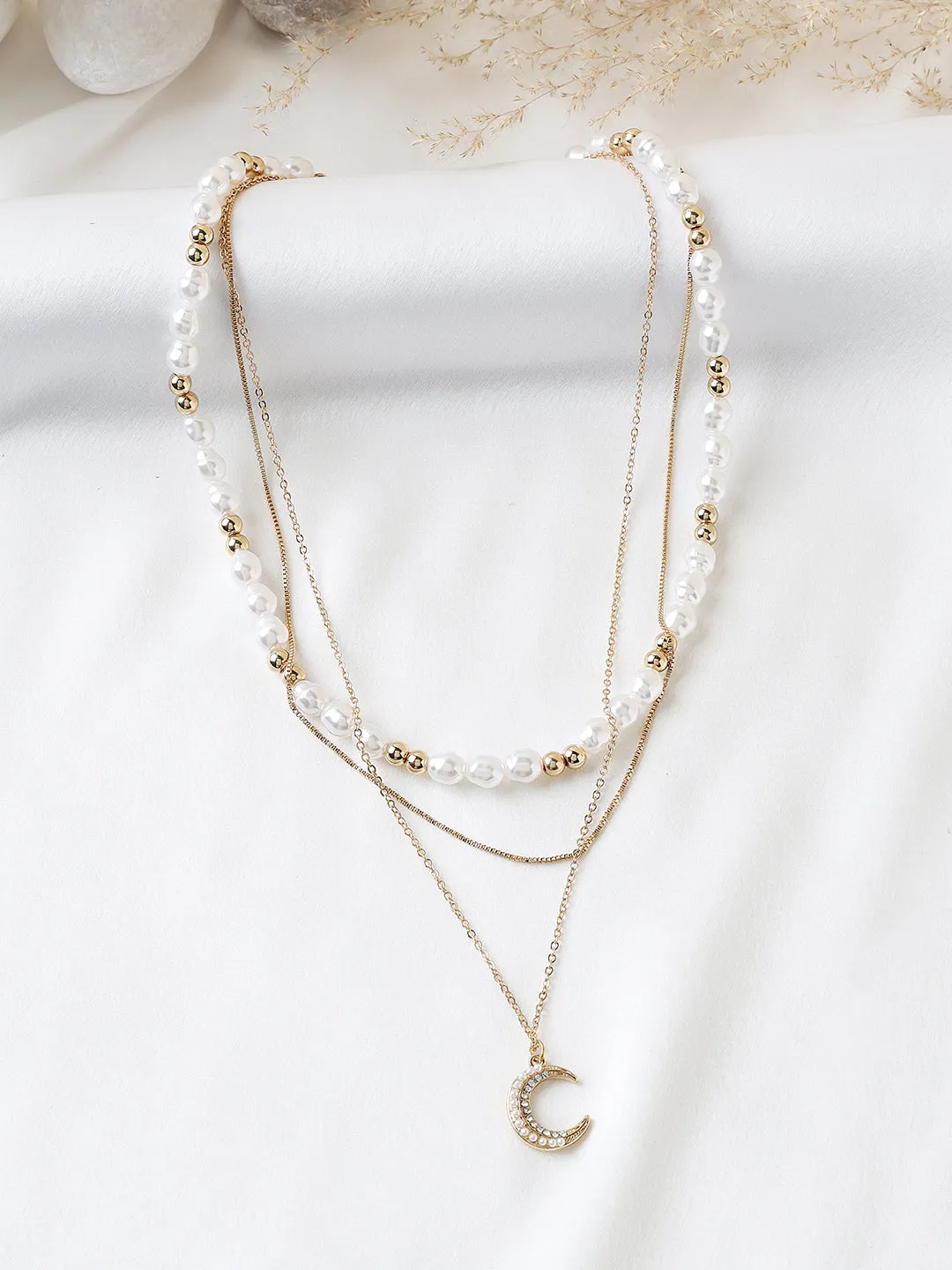 Pearl Multi Layer Chain