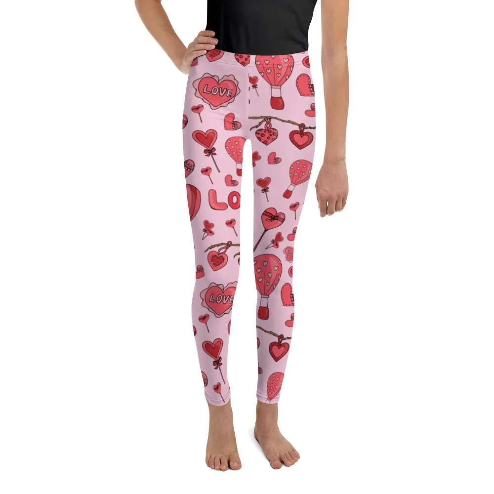 Pink Love Youth Leggings