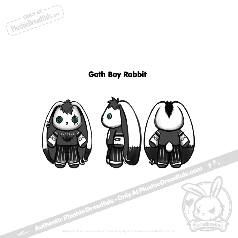 Plushie Dreadfuls - Goth Boy