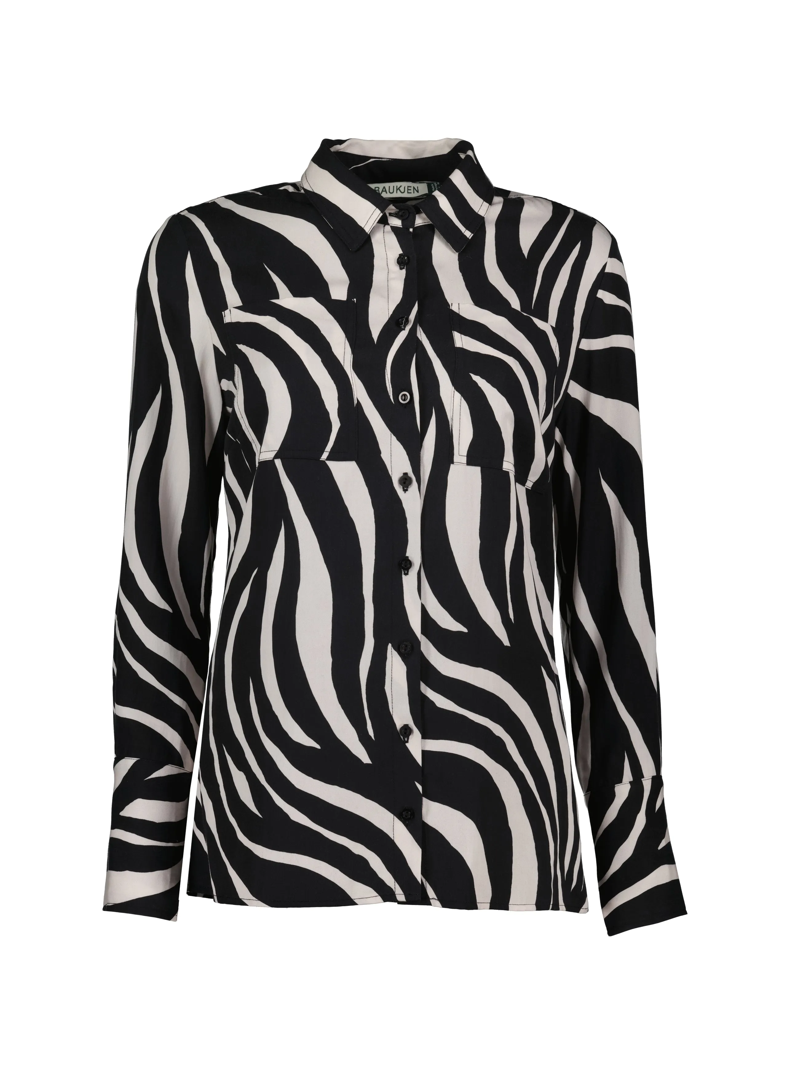 Pre-Loved Kamilah Shirt with Tencel™ - Black Zebra | Baukjen