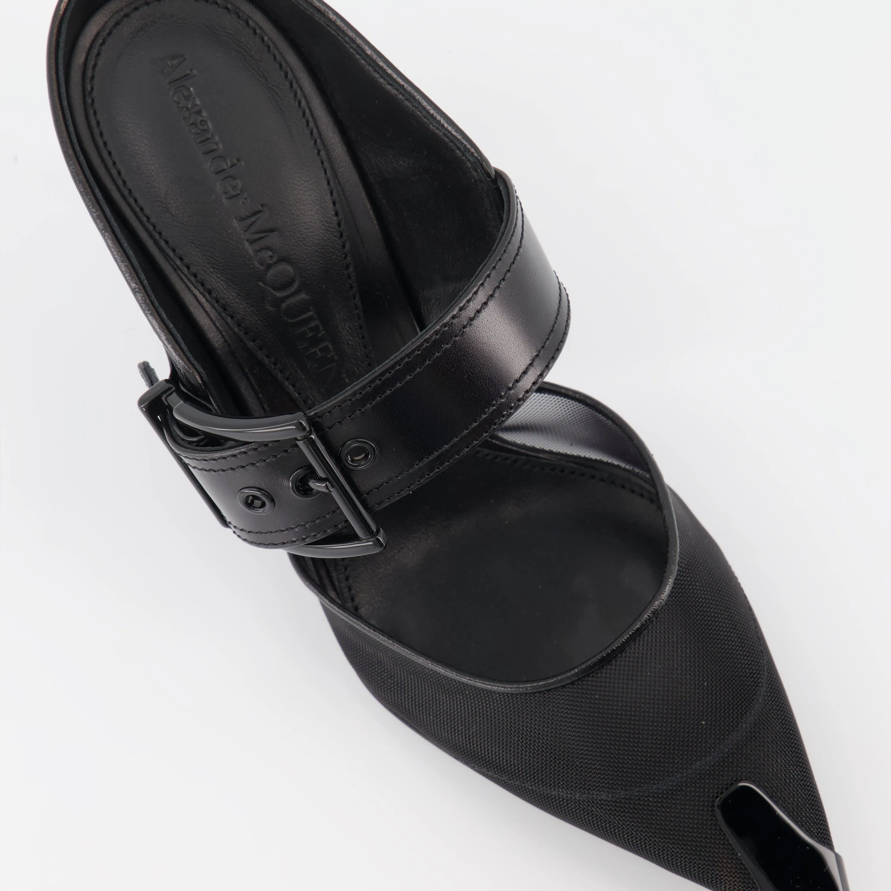 Punk Buckle Strap Mules