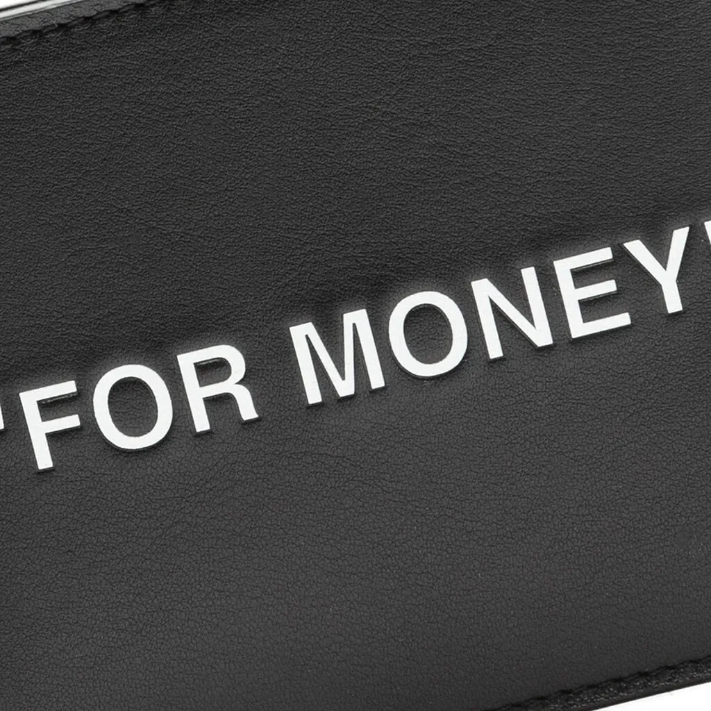 Quote Bifold Wallet - Black/White