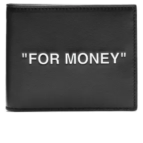 Quote Bifold Wallet - Black/White