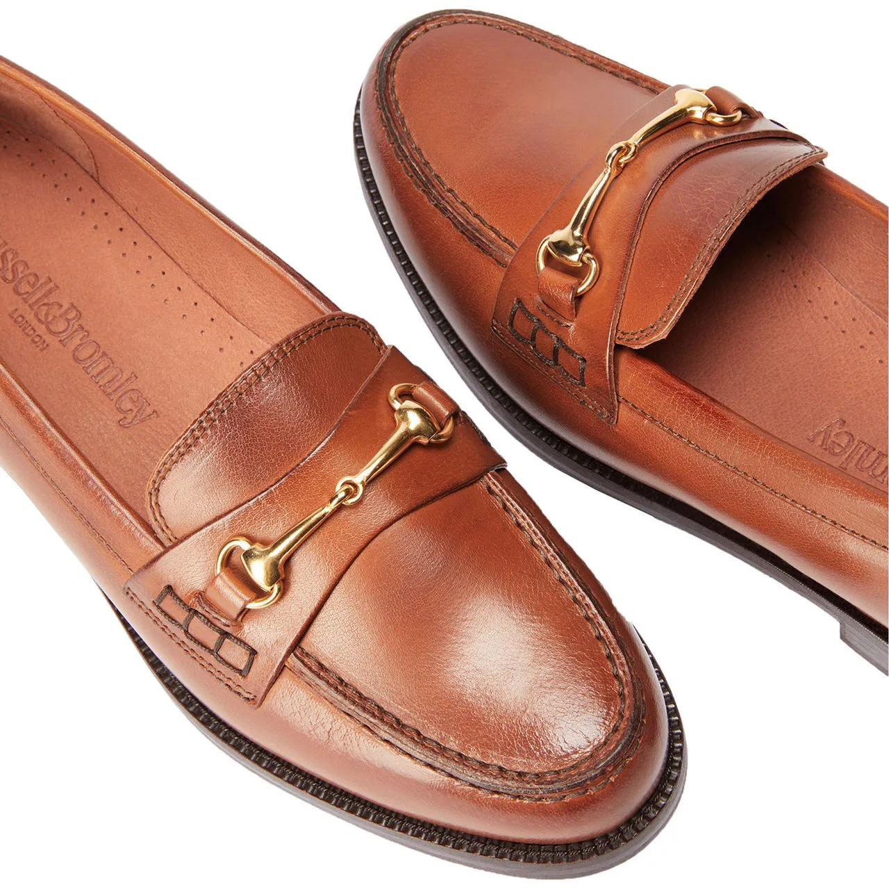 RUSSELL & BROMLEY Brewster Snaffle Loafers - Brown