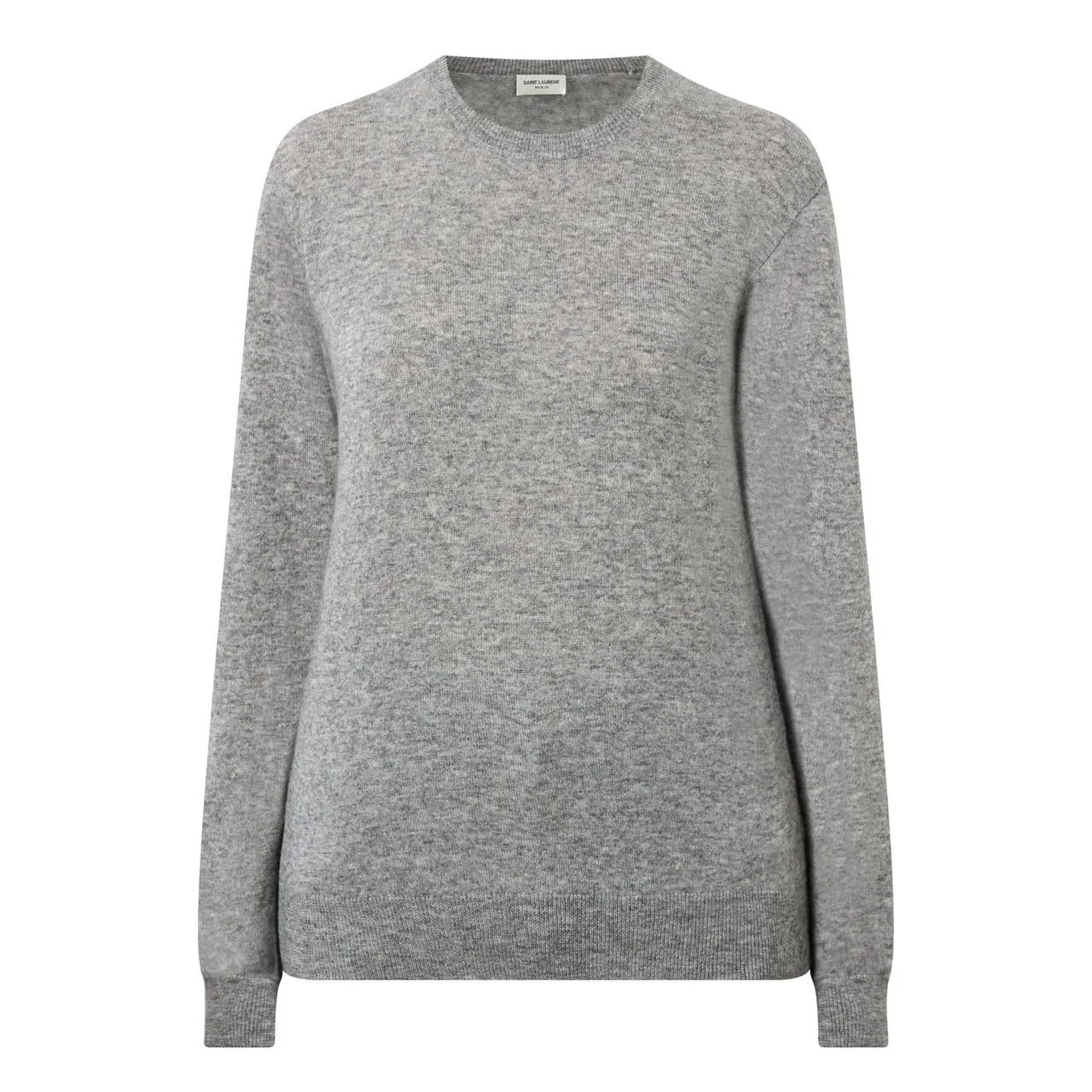 SAINT LAURENT Classic Knitted Sweater - Grey