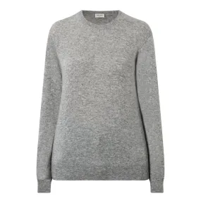 SAINT LAURENT Classic Knitted Sweater - Grey