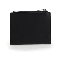 Saint Laurent Monogram Logo Zip Pouch - Black