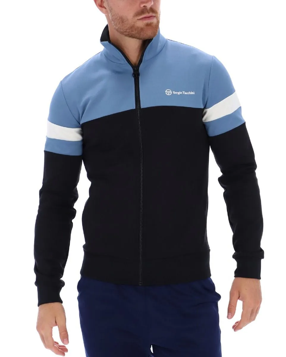 Sergio Tacchini Jonnie Track Jacket Black Coronet Blue