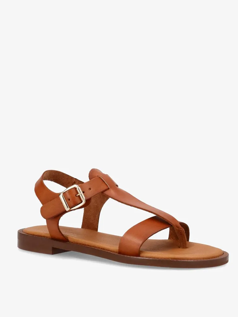 Shoedesign Copenhagen Evita Sandals in Cognac