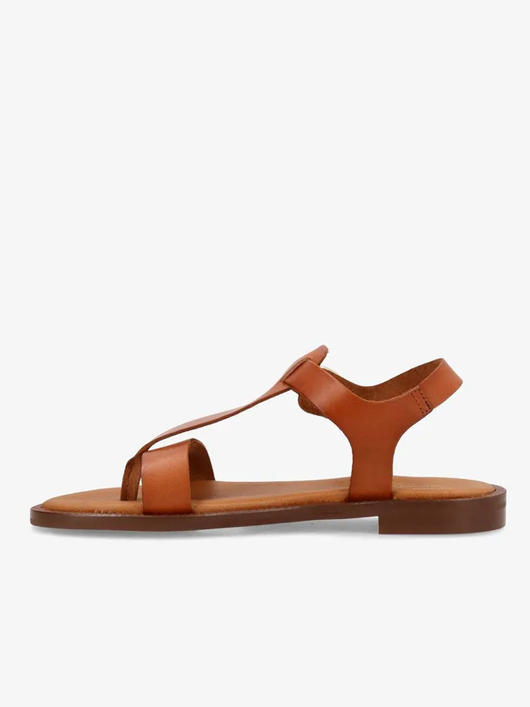 Shoedesign Copenhagen Evita Sandals in Cognac