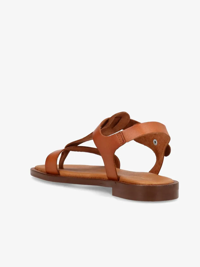 Shoedesign Copenhagen Evita Sandals in Cognac