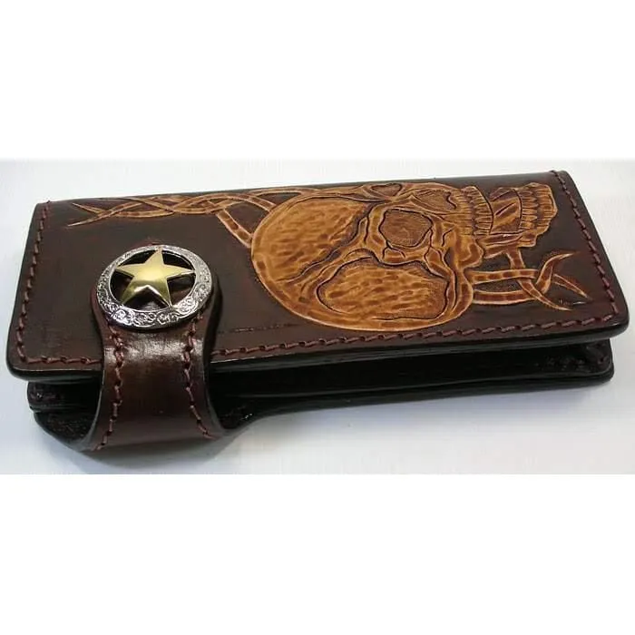 Skull Brown Men's Wallet