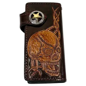 Skull Brown Men's Wallet