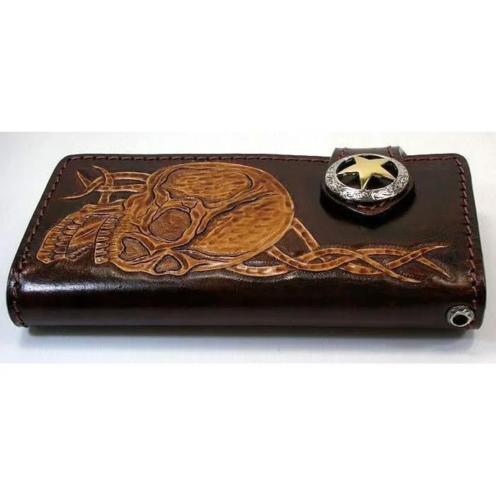 Skull Brown Men's Wallet