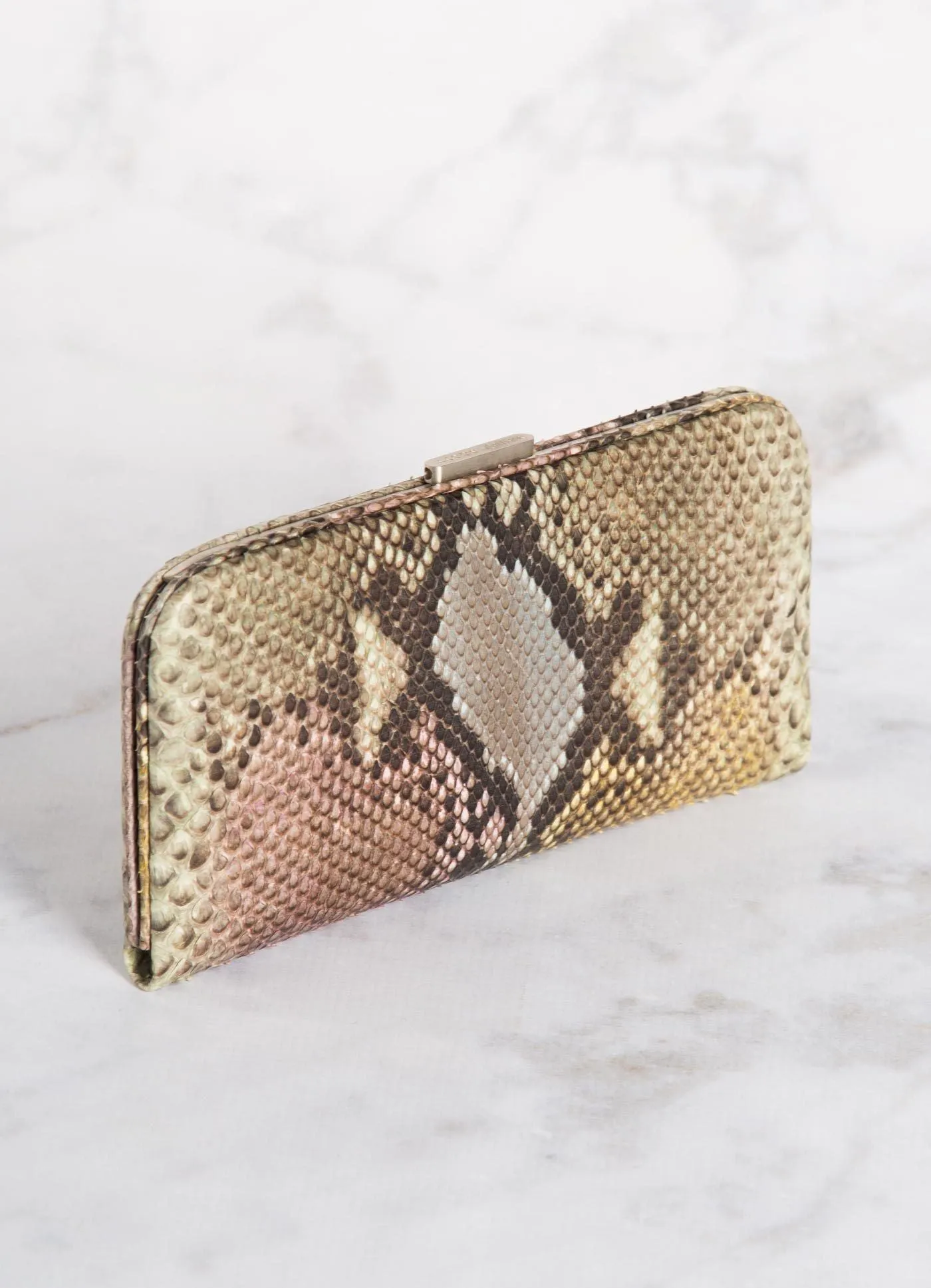 Slide Lock Wallet - Pastel Multi-Color Python