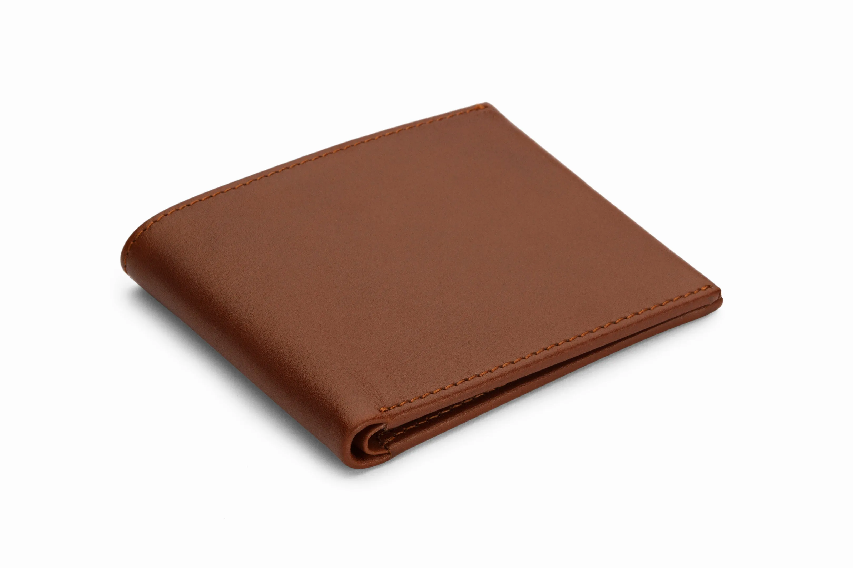 Slim Leather Wallet - Medium Brown