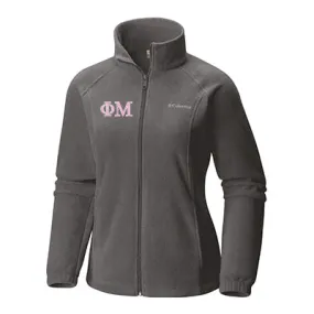 Sorority Full-Zip Fleece Jacket, 2-Color Greek Letters - 6439 - EMB