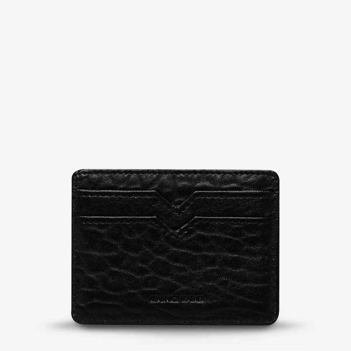 STATUS ANXIETY - TOGETHER FOR NOW IN BLACK CROC EMBOSS